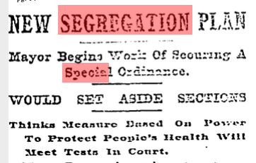 On July 2, 1918, the  @baltimoresun reported that Mayor Preston desired to use police powers to create another ordinance to "protect the health of its citizens." The ordinance would "segregate negroes in this city because..."