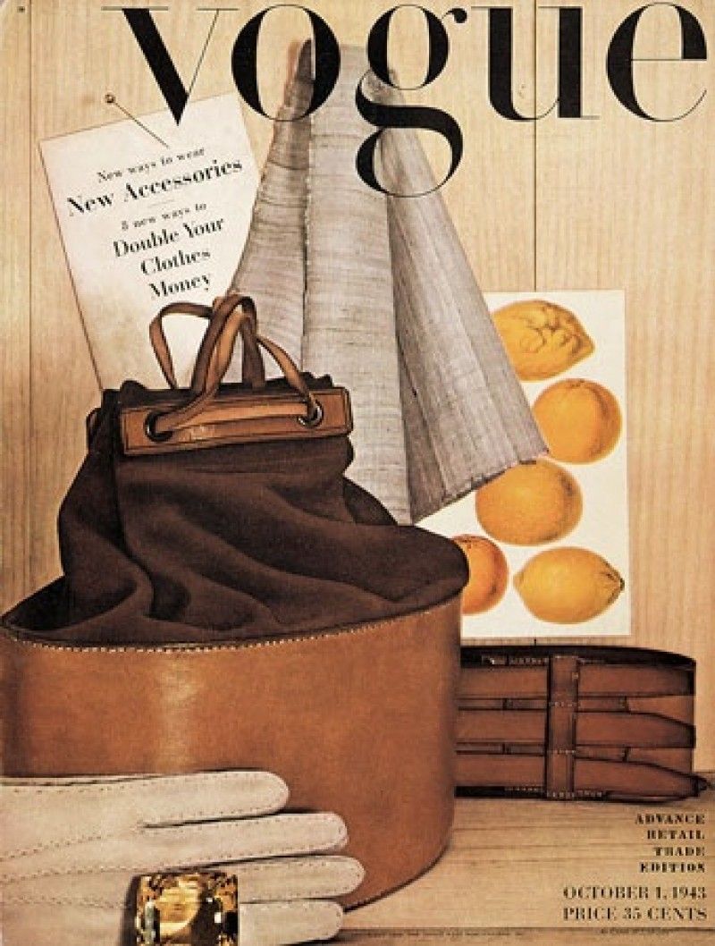 Irving Penn's first Vogue cover, October 1943In his career he took more than 150 Vogue cover shots.