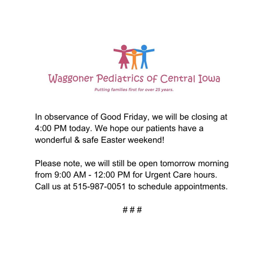 WaggonerPeds's tweet photo. Hope all of our patients are staying safe &amp; washing their hands! 💙🌼 https://t.co/SYLlrwSNiA