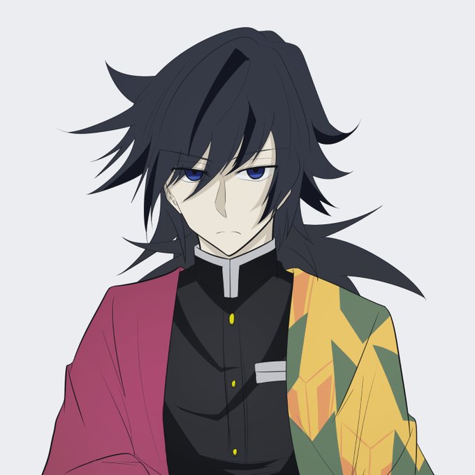 千さんがTwitterに投稿した冨岡義勇(鬼滅の刃)のイラスト。