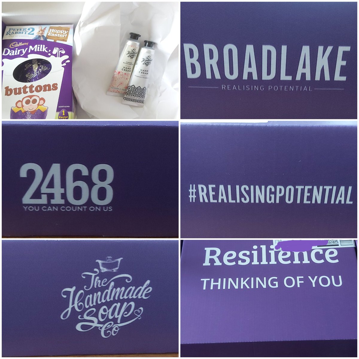 Lovely surprise arrived today!! Thank you @Resilience_ie Easter egg to be eaten immediately 🙈  fantastic hand cream which smells divine 😍 @wearebroadlake @thehandmadesoap @2468Group 
#realisingpotential #resiliencenurses