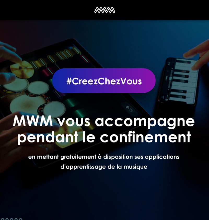 Notre suite d’applications et de jeux d’apprentissage de la musique (🎸Guitare,🎹 Piano,🥁 Batterie et 🎧 Beatmaking) gratuite jusqu’au 31 mai 2020 pour s'évader un instant et exprimer votre créativité. #CreezChezVous.
Télécharger gratuitement les apps —> lnkd.in/gqr4fhd
