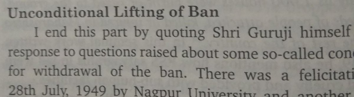 Do you know exact story of Ban On RSS and Unconditional lifting of That Ban by Congress. I know you'll get detailed Story in this book.  @InstantKarmaaa  @shivkatyayni777