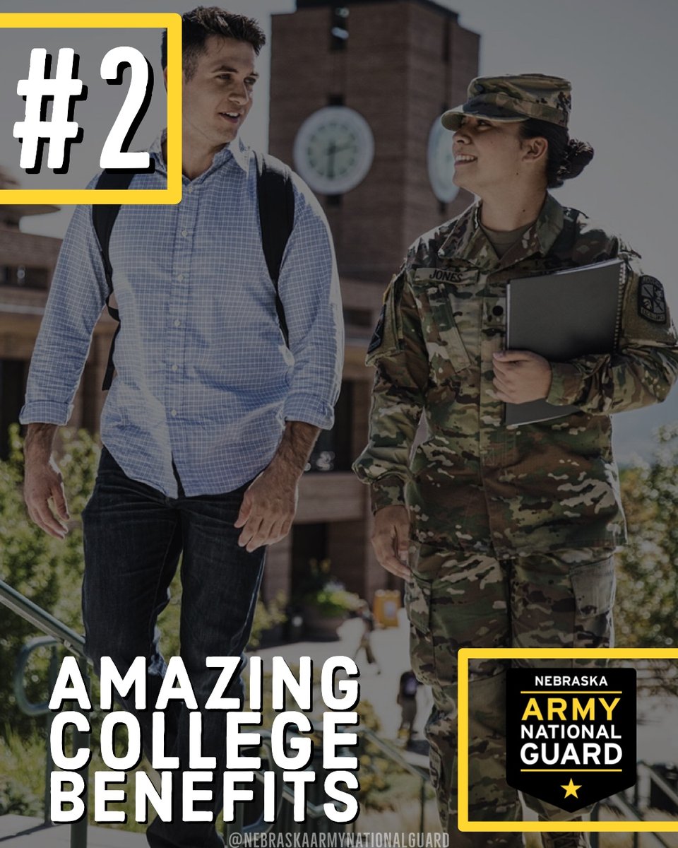 NEarmyguard's tweet image. If you're thinking about joining the National Guard, but still have questions, ask us!

Paid training before you ship to BCT, college benefits, health care and serving close to home are all just the beginning when you Guard The Good Life. 

#LiveHere #ServeHere #GuardTheGoodLife