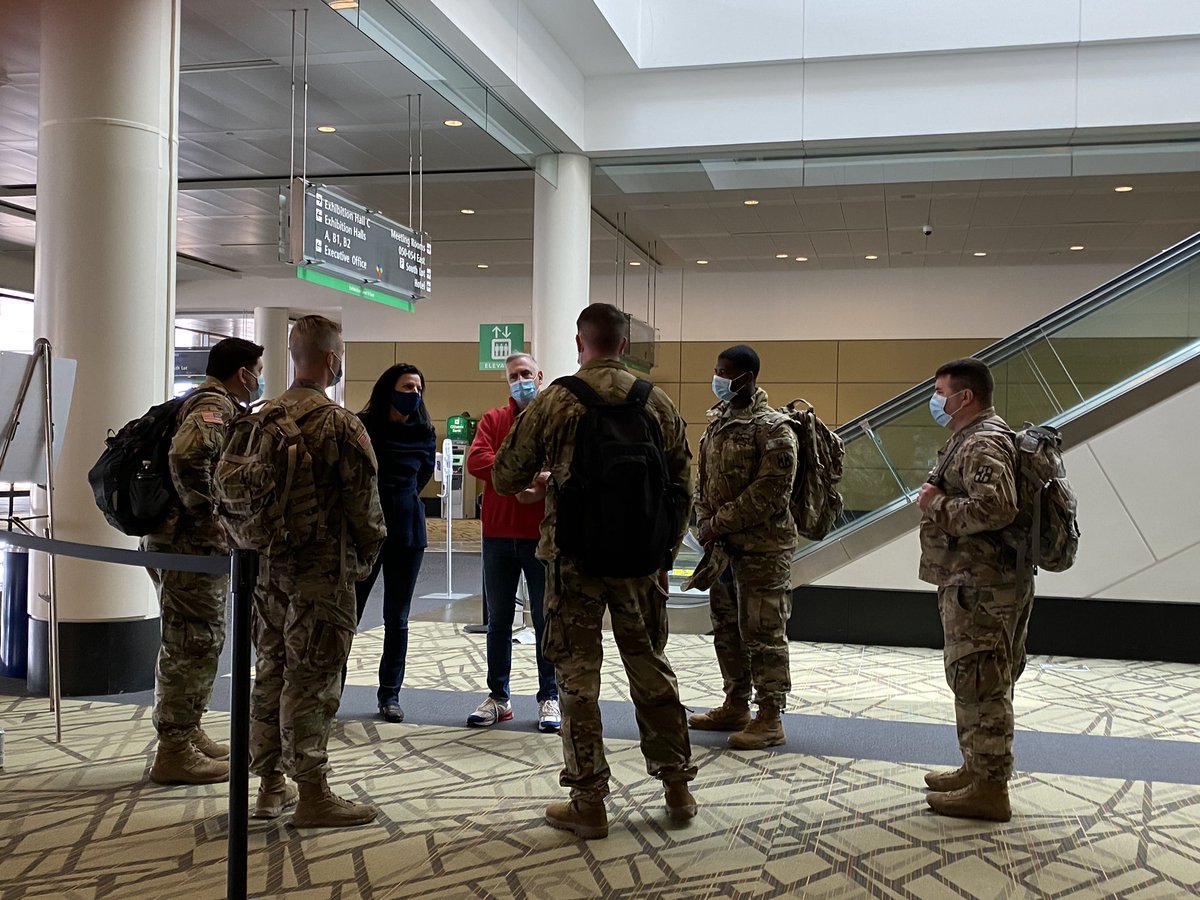 First Look. Boston Hope is opening today as our surge is expected. It’s MA field hospital and  #covid shelter  @MassConvention and preparing for up to 1000 patients. I was invited this am so posting pics and explanations about how these get built and work. Army support arriving 1/