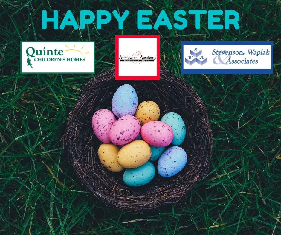 QuinteChildHome's tweet photo. We hope all of our patients, students, staff and families have a safe and healthy Easter Weekend! 

We miss seeing you all in person and look forward to reconnecting once it's safe to do so. https://t.co/zIcfpDftVL