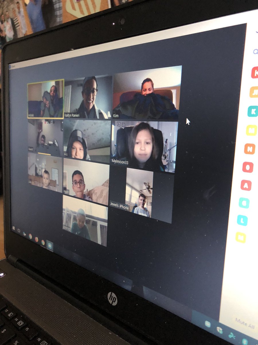 eduKAIT_202's tweet photo. Our “Show and Tell” Zoom was a blast! I loved meeting the furry friends of room 202 🐶, seeing the at-home projects 🖼 , learning about card collections ⚾️, and seeing a student’s boat ⛵️ ! 🙂 Have a Happy Friday, everyone!  #PennDelcoProud https://t.co/5T65NlCV8p
