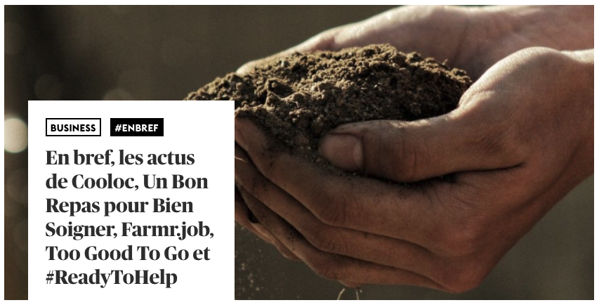 Farmr's tweet photo. 🗞🗯"#Farmrjob, une #plateforme pour #aider les #agriculteurs à #recruter de la #maindoeuvre pendant la #CriseSanitaire" @bymaddyness #TousMobilises

💪🏻 À voir aussi les #initiatives de @TooGoodToGo_Fr #UnBonRepasPourBienSoigner #ReadyToHelp @Cooloc_com 
➡️https://t.co/ZgVBky6UxE https://t.co/rHgLtOj4dT