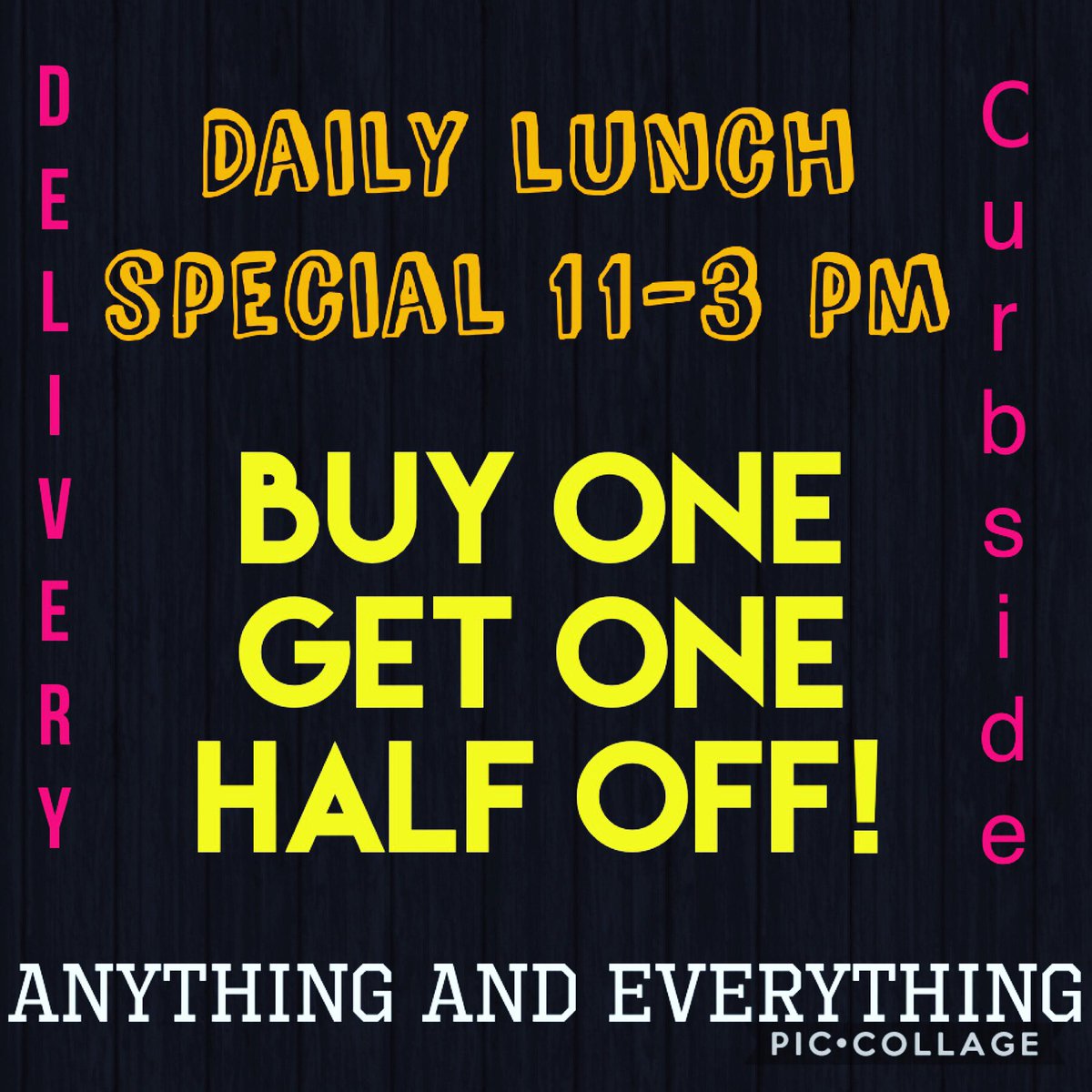 ZPDPizzeria's tweet photo. 11-3 pm EVERYDAY! https://t.co/nBuFXGBSPB