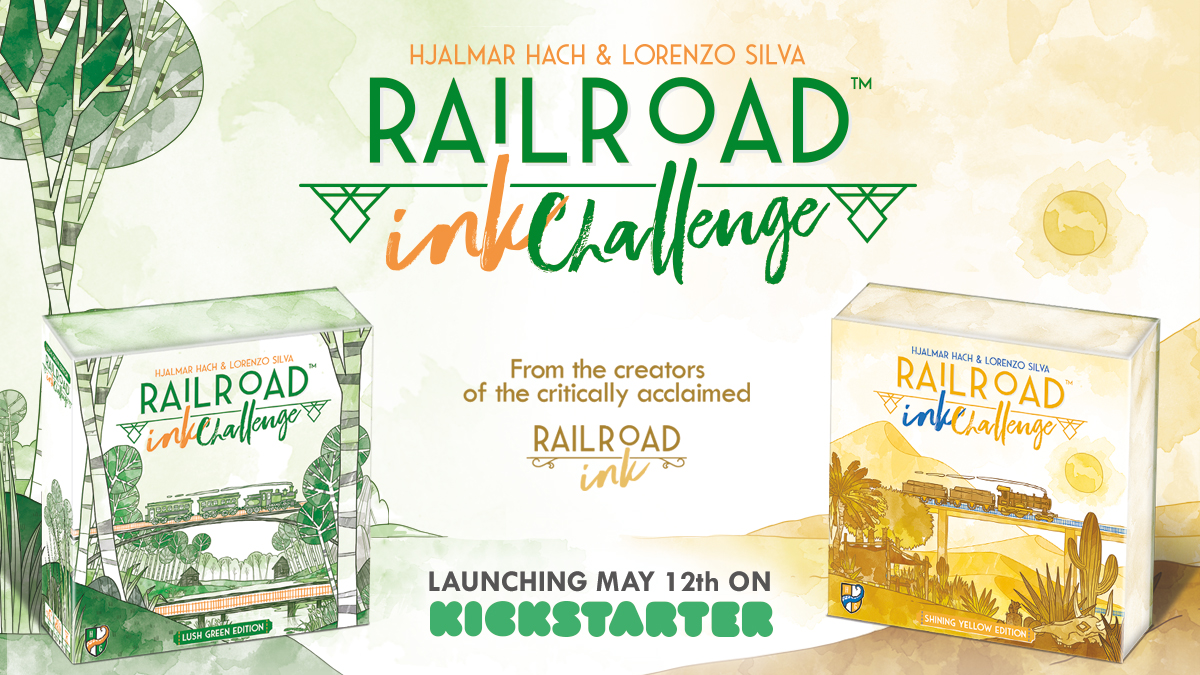 horribleguild's tweet photo. 🚂🚋🚋🚋 Introducing Railroad Ink Challenge, a new #rollandwrite game from the creators of the critically acclaimed #RailroadInk. And it's going live on #Kickstarter on May 12! Subscribe to stay updated &amp; get a free promo with your pledge! https://t.co/0yvA1v4Lz0

#horribleguild https://t.co/YaYl1kRkNQ