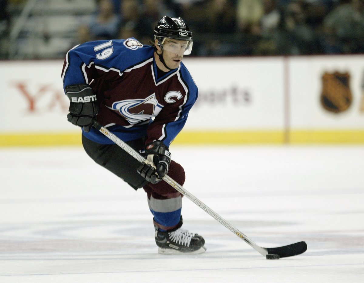Avalanche's tweet photo. Super Joe for #FlashbackFriday 💪

#GoAvsGo https://t.co/K5FebQ4xun