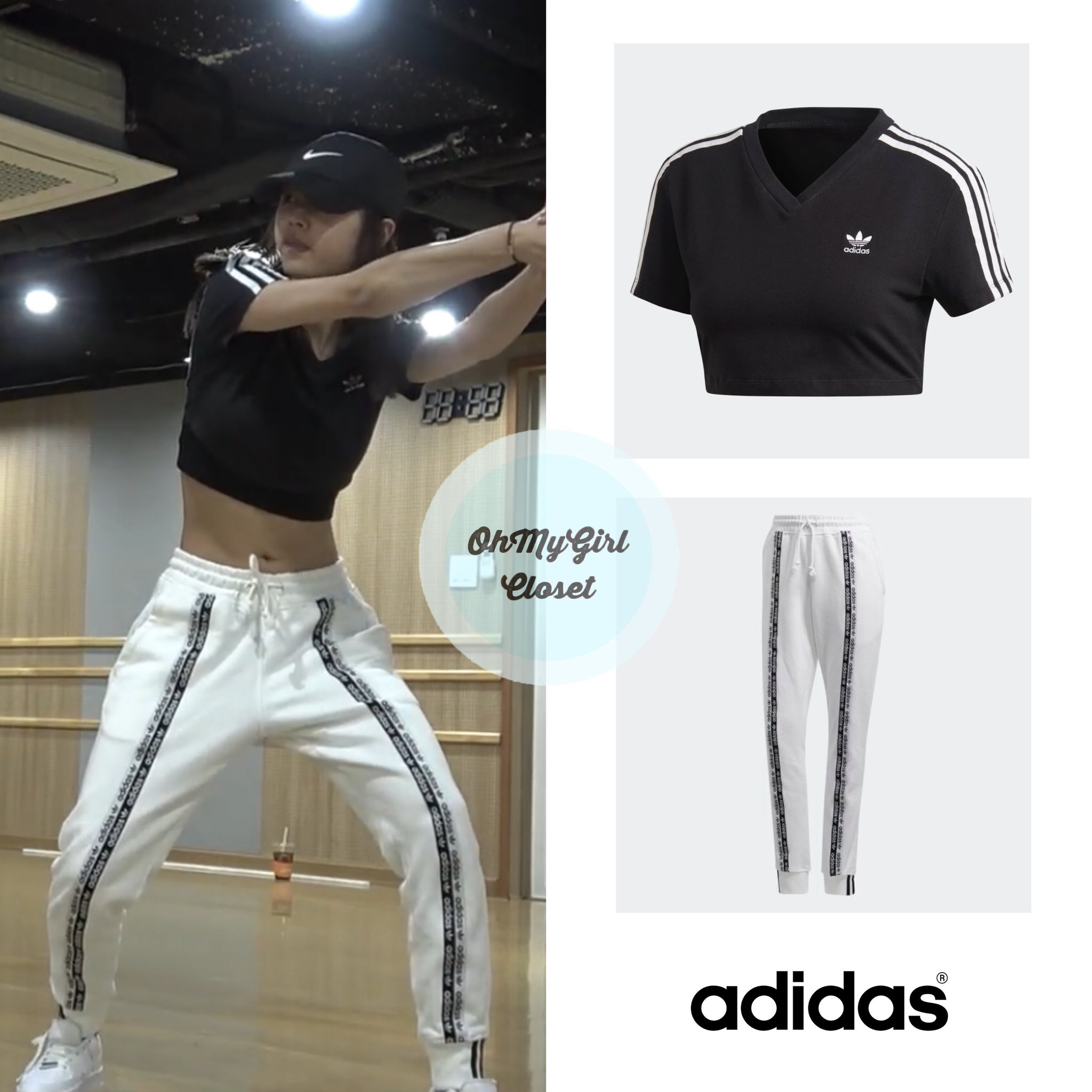 Kpop idols wearing adidas pants sale