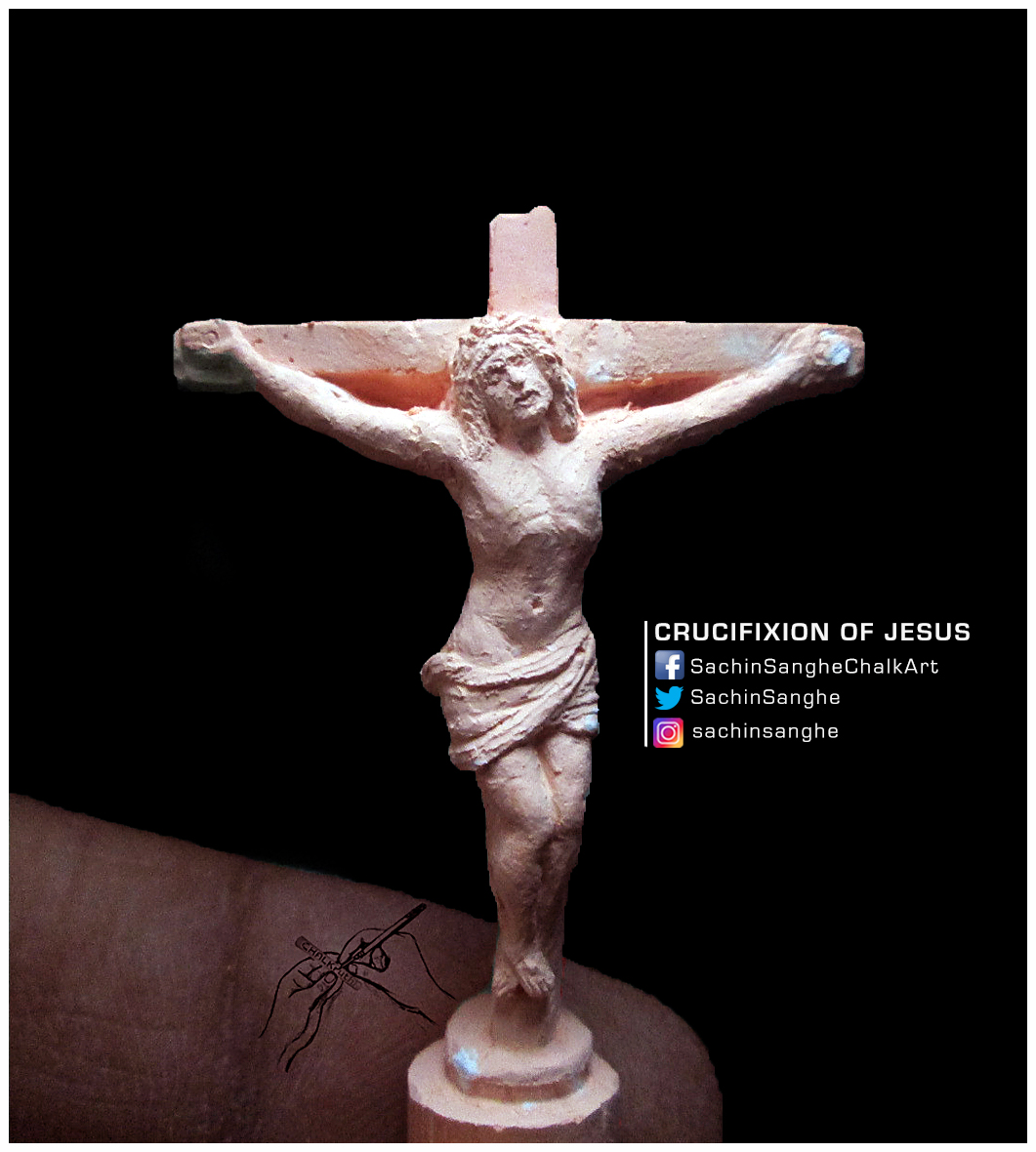 Day:Reposting 7-yr old chalk miniature  #GoodFriday  #Crucifixion  #Jesus  #21daylockdown  #21DayChallenge  #StayHomeStaySafe