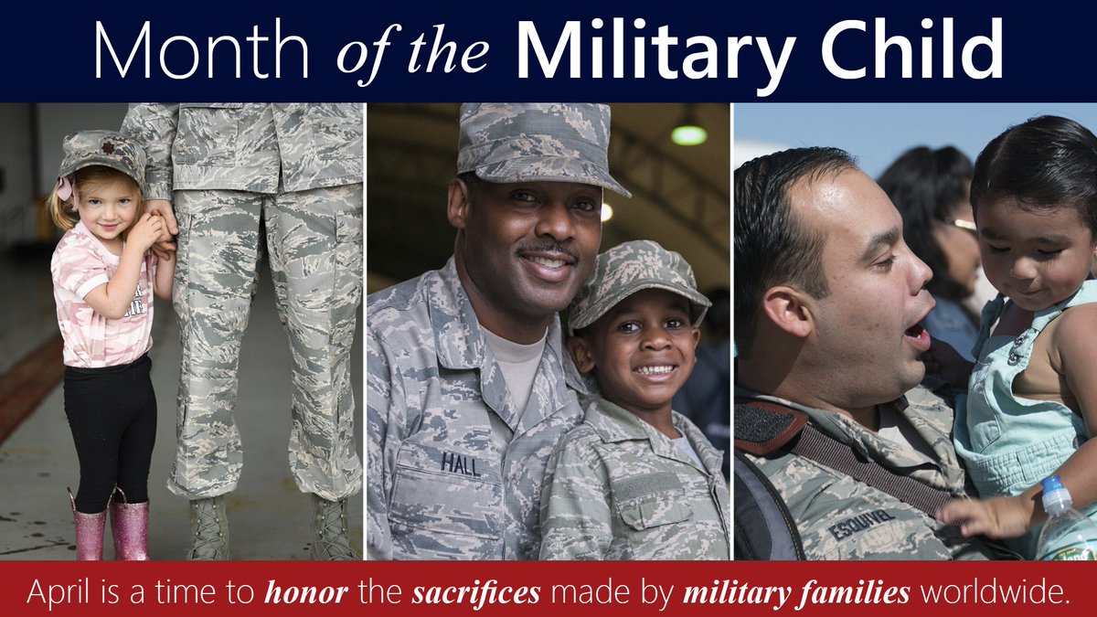 April is #MonthOfTheMilitaryChild. This month, and every month, we honor the contributions and personal sacrifices made by military children and their families.

#DoWhatMatters #MilKid #MilitaryChild