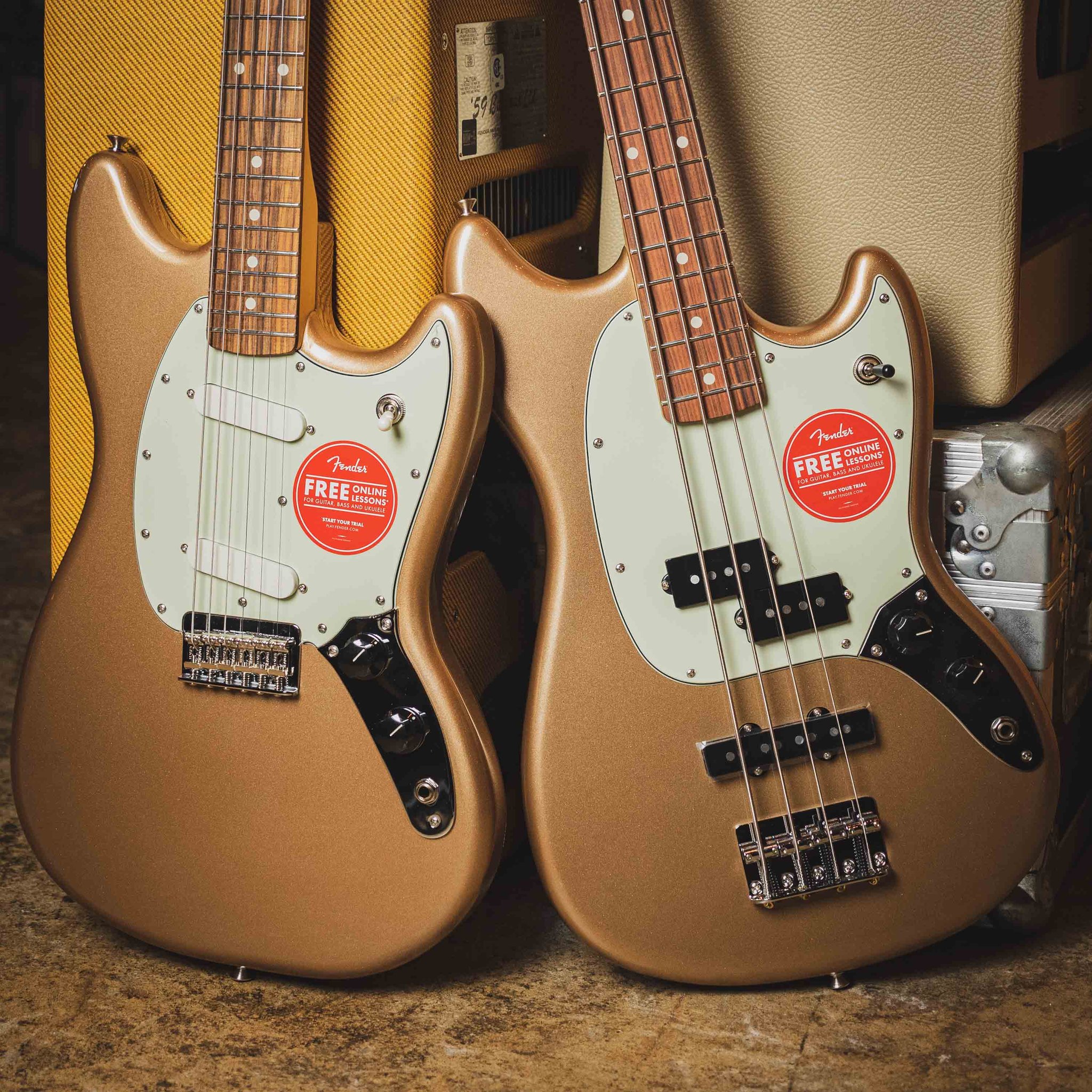 Firemist gold mustang sale bass