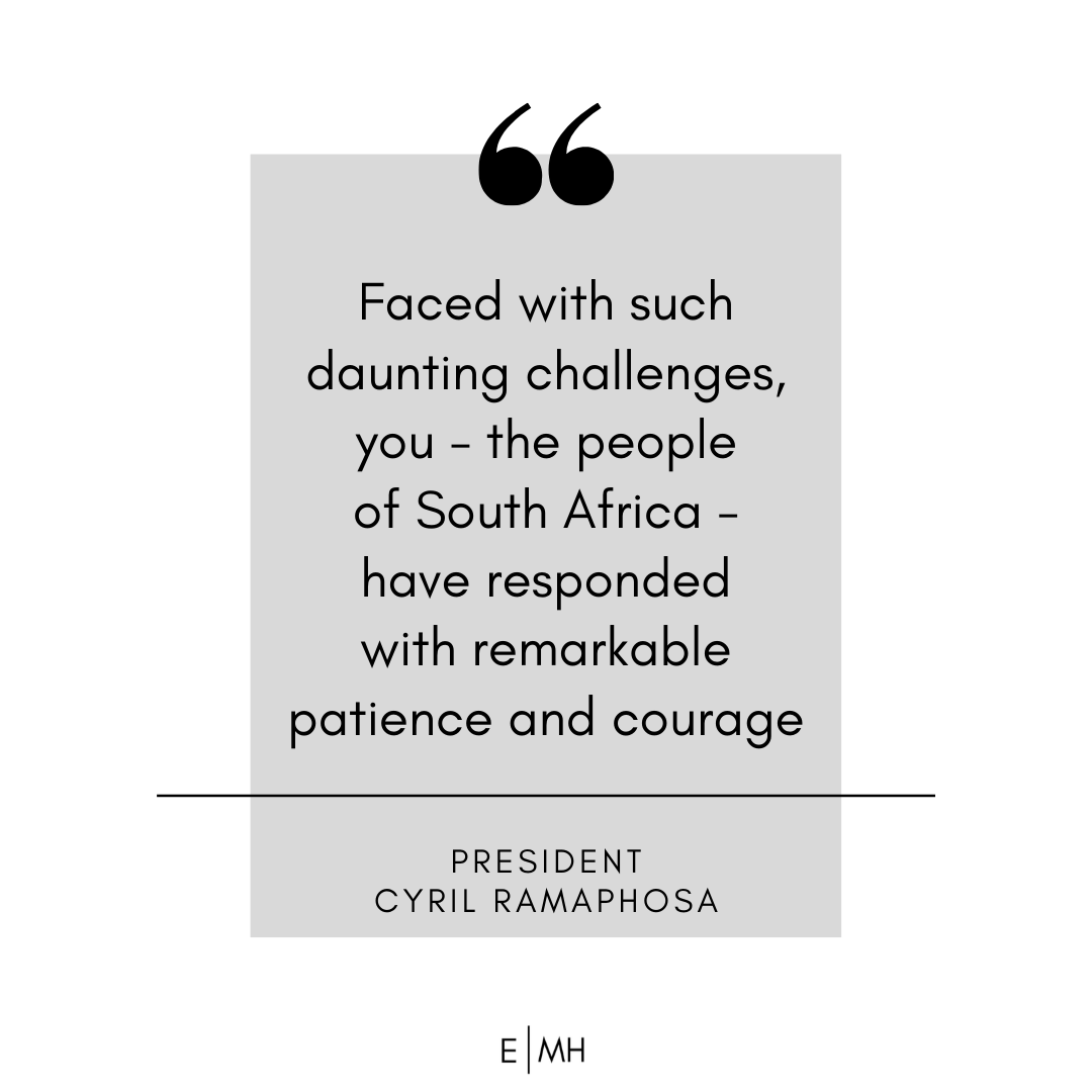 thinkelevateza's tweet photo. Lockdown extended 🇿🇦 Season 2 of #lockdownlife is here 😷 stretching patience and courage to as far as we can go #wecandothis #strongertogether #covid19southafrica #lockdownmzansi #staysafestayhome #elevatementalhealth https://t.co/jTDN0T7pNF