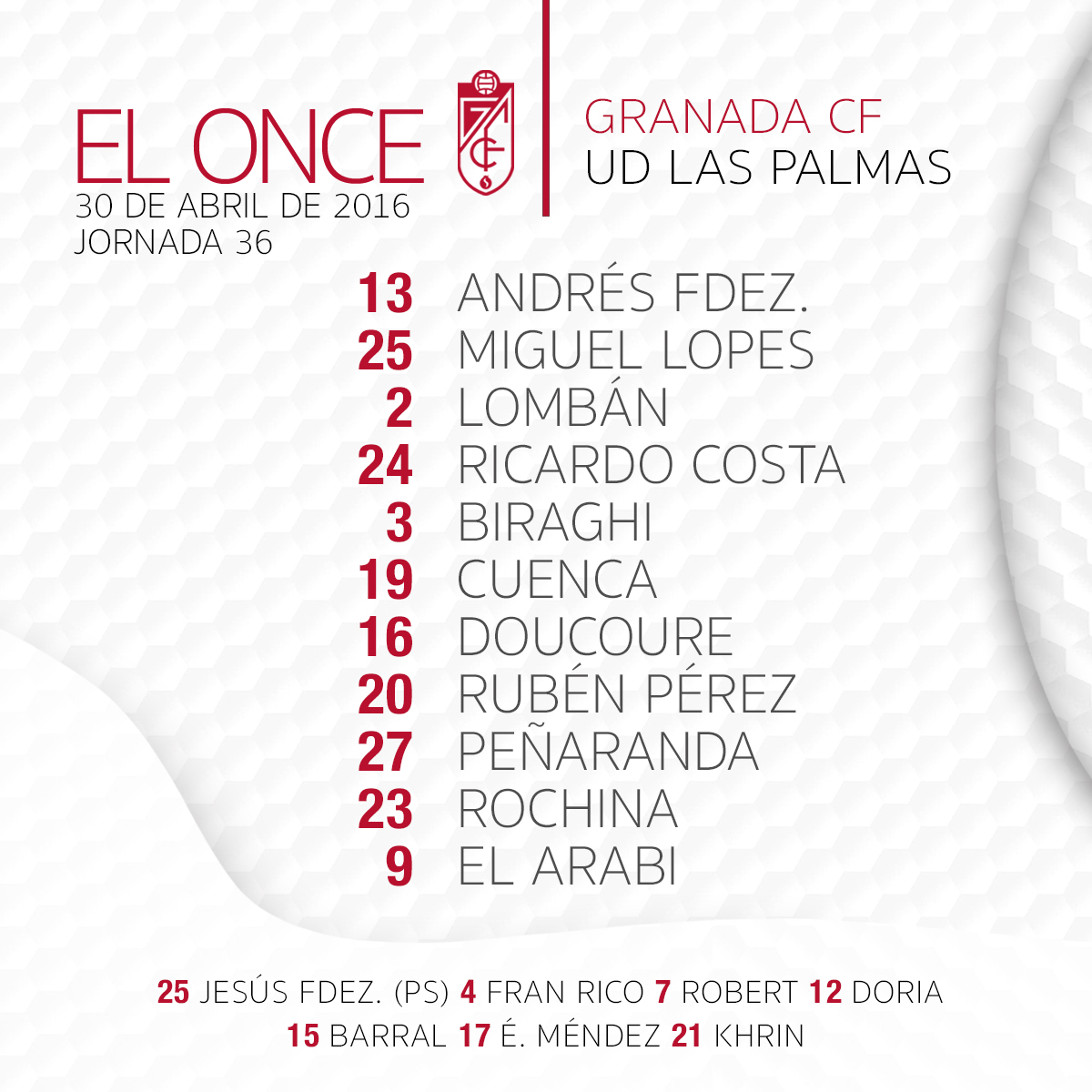Granada C.F. ❤️⚪️ @GranadaCdeF