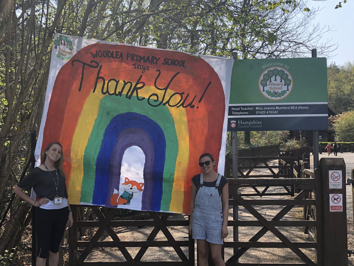 This week the children of our key workers have been making our beautiful rainbow. Thank you to Adriana, Noah, Josh &amp; Evie. Also special thanks to Miss Dawson, Miss Ireland and Miss Ventham for all their hard work too. Hope you agree that it looks fabulous 🌈🌈👍👍🤗 #NHSThankYou