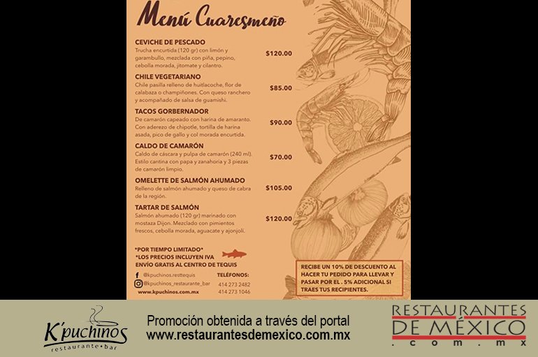 RestMex2016's tweet photo. Platillos Especiales de cuaresma,para esta Semana Santa y Pascua
Prueba nuestro rico #MenúCuaresmeño
*Producción limitada,no te quedes sin probarlos!
Atendemos tus pedidos en el 414 273 2482 y por Whatsapp al 55 6803 4372
#SemanaSanta #Cuaresma #EncasaconKpuchinos #pideadomicilio https://t.co/j5KpHCPVfz