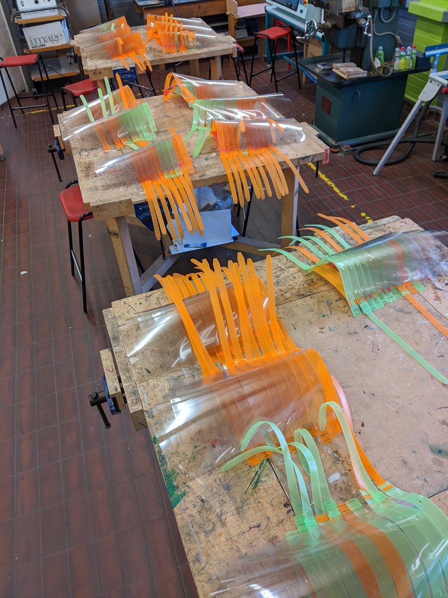 FallibroomeDT's tweet photo. @RadioX. A shout out to all the Design and Technology departments across the country in over the Easter break making face visors for Front line workers. Tens of thousands supplied this week! Keep up the good work! https://t.co/O4ikff3rEz