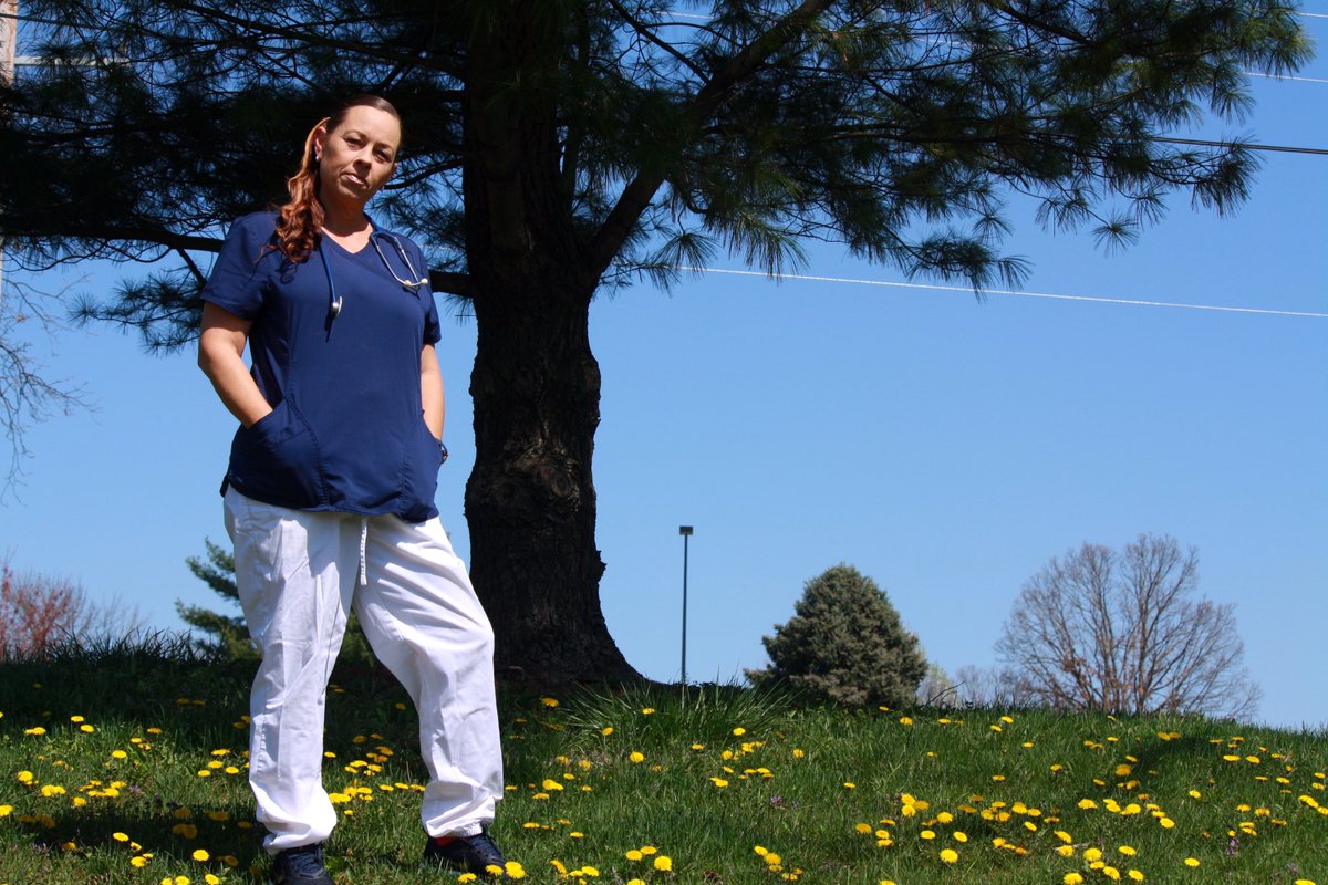 This is Lisa Creason from Decatur. She was once denied a license to work as a registered nurse due to a crime she committed as a teen mom. 

Thanks to her story and her tireless fight for reform, her dream came true. 

She's now on the front lines of #COVID19US. 

#thankanurse