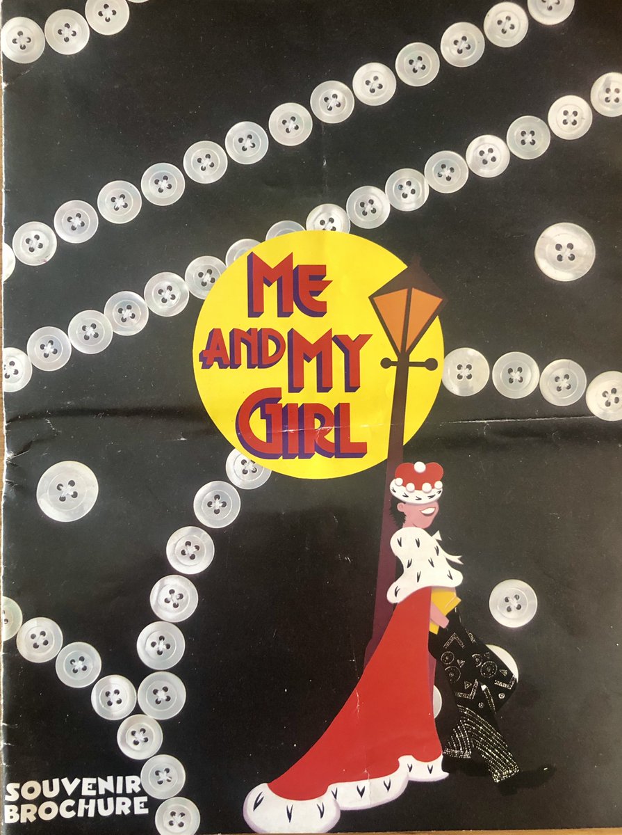 Today's  #DudleysProgrammes pick is the one he's MOST been looking forward to sharing with you this week: Mike Ockrent's revival of classic Noel Gay musical  #MeAndMyGirl, with a revised book by  @stephenfry.It ran at Adelphi Theatre for 3303 perfs 1985-1993. Did you see it?  #SF