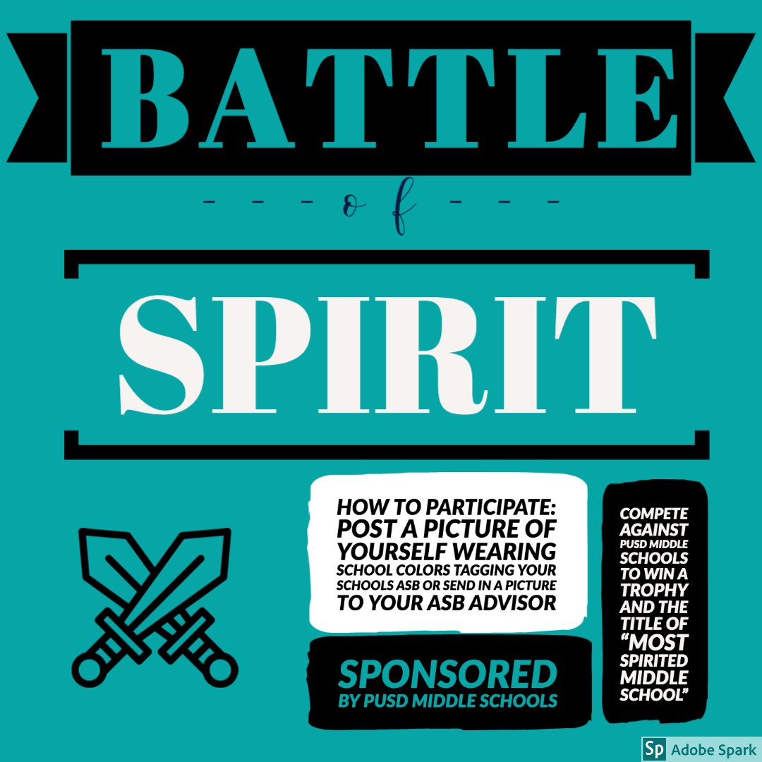 Today’s the big day! We want to see all our Rams participating and showing off your Ram Pride so we can win the #PUSDSpiritBattle!!