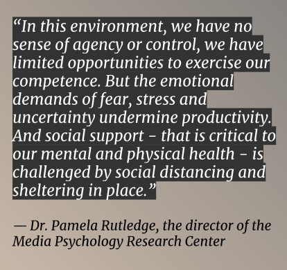 Not so in a pandemic.Whilst we are usually guided by our intuition and morals, as well as our social groups and support systems, adapting to change in a crisis is a little tricksier. Why? because adjusting necessitates the sacrifice of familiarity.