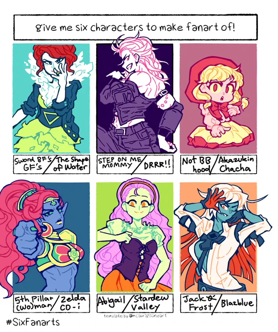 And anotha one! No JoJo characters in here don't worry about it ? #SixFanarts 