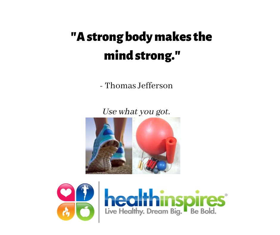 HealthInspires's tweet photo. Keep your body strong - it works wonders for your mind and spirit. #ThursdayMotivation #healthinspires #goawaycoronavirus #PhysicalActivity #mindbodyspurit https://t.co/7cXzMZHa4T