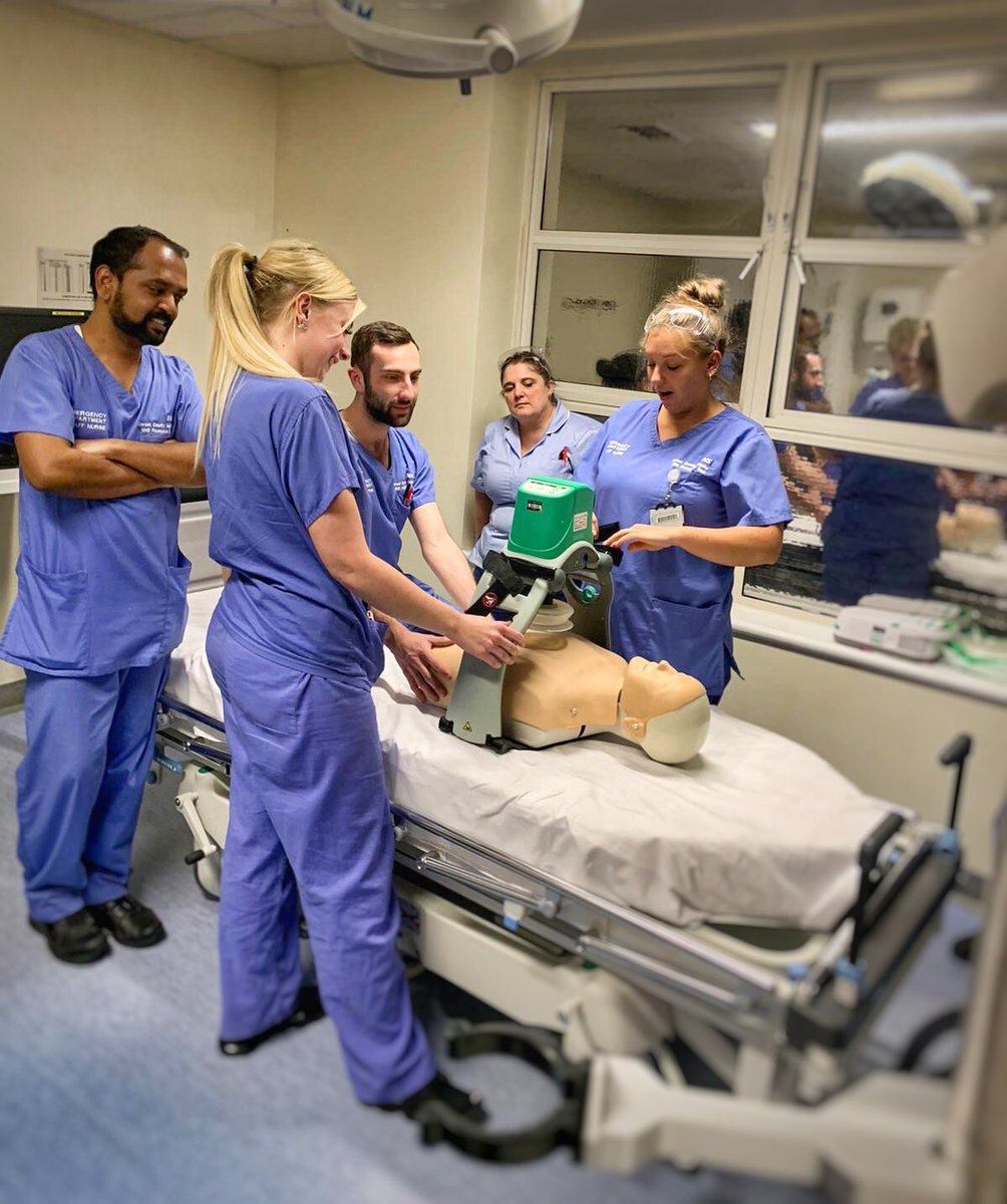 Overnight <a href="/Samuel_Rogers_/">Sam Rogers</a> led some training sessions with our #Nurses and #Doctors refreshing skills on the #LUCAS, #Belmont rapid infuser, and arterial lines - all #critical skills to keep up to date.
#EmergencyMedicine #TeamED #TrainingandDevelopment