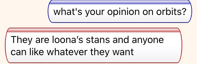 i asked people's opinions on orbits over omegle, here's what they said; a thread