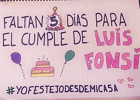 Solo 5️⃣ dias para el cumple
De <a href="/LuisFonsi/">Luis Fonsi</a>  💕
<a href="/Fonsisangels/">Fonsi's Angels Arg</a>  👼