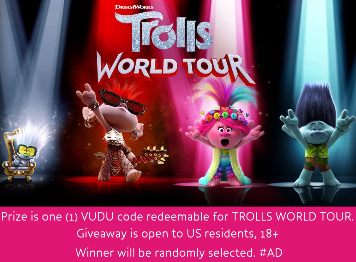 BabySavers's tweet photo. IT'S A #GIVEAWAY!

#Win a FREE code to watch #TrollsWorldTour tonight @ 6pm ET for the @trolls #WalmartWatchParty!

How to enter:
1. RT this tweet
2. Reply &amp; tell me who you'll watch the movie with!

Winner announced at 3pm ET 4/10. See official rules in the image. Good luck! #ad https://t.co/rNZKNwKzAj