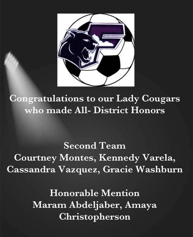 Congratulations to our players who earned All-District honors!  We are so proud of you! #wearefranklin