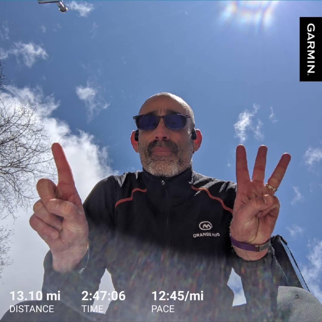 CTRunner21's tweet photo. #CrohnsWarrior #SpoonieLife 13.1 mile morning walk. 12:45 pace. @HOKAONEONE #TimeToFly @AfterShokz #shokzsquad @BibRave #ReleaseTheRunner @Orangemud #EveryDayDirt @badassorg #amBADASSador @RunHMF #TeamHMF #Nuunhydration #Nuunlife @AchillesCT #GoAchilles #DoWork #GetResults https://t.co/BHD8eTuB2n