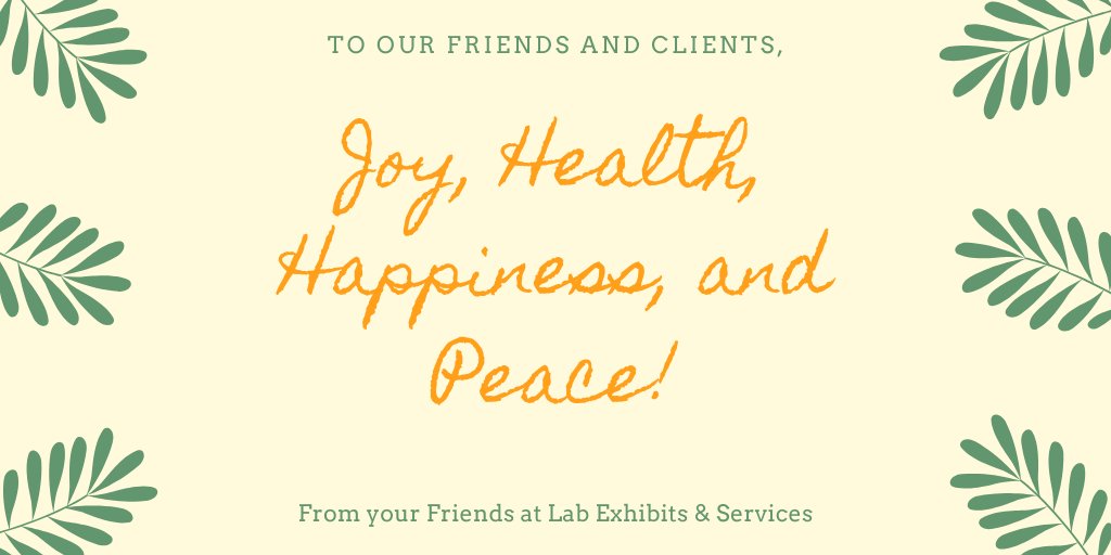 LabExhibits's tweet photo. Wishing everyone a healthy and safe holiday from your friends at Lab Exhibits &amp; Services.

#tradeshows #exhibitdesign #tradeshowdisplays #tradeshowmarketing https://t.co/L0Ba0cW4hw