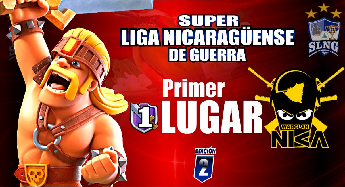 Muchas felicidades al clan <a href="/NIKACOC/">⚡NIKΛ⚡</a>  por salir campeón de la 2da edición de SLNG , DEMOSTRANDO EL TREMENDO NVL EN TODA LA LIGA!!! FELICITACIONES CAMPEONES!!!🔥🔥👏🏻👏🏻👏🏻🔥👏🏻👏🏻👏🏻👏🏻🎉🎉🎉🎉🥇🥇🥇🥇🥇