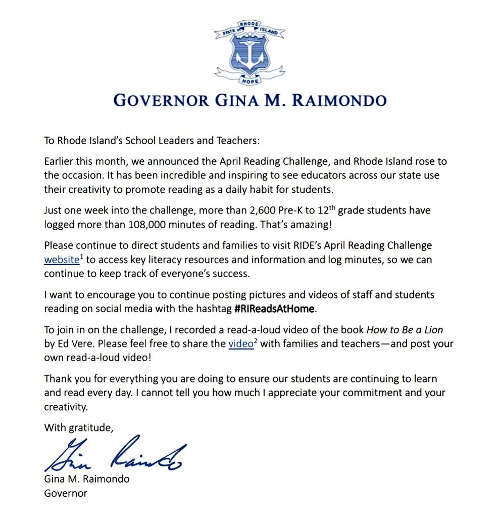 Rhode Island Department of Education (RIDE) tweet media