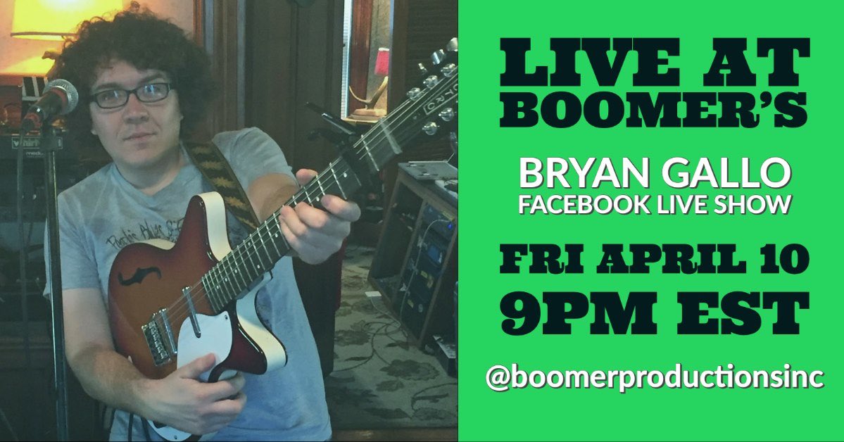 NEWSFLASH: I’m really bad at keeping up with Twitter. 
Times are strange, times have changed, and I’m doing my best to keep up with them.  Doing a #livestream show over at Facebook.com/boomerproducti… this evening at 9pm.  Hope to see ya in the comments section!