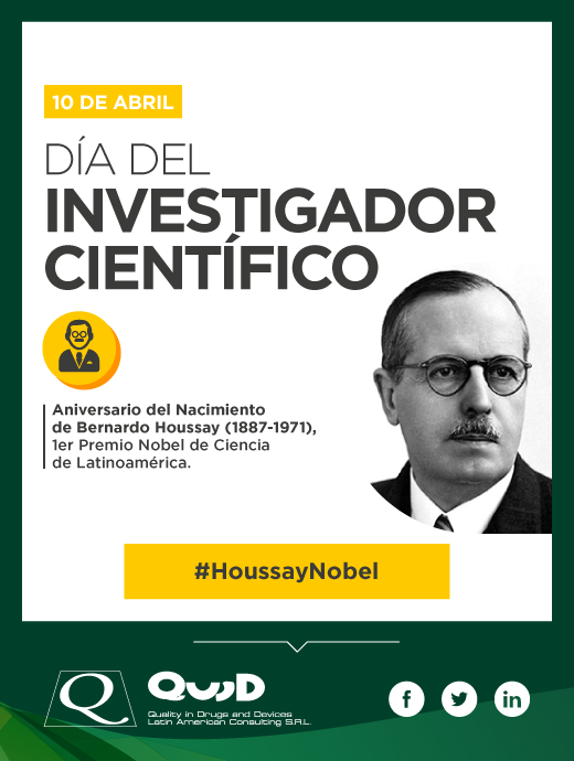 QUIDLATAM's tweet photo. >> 10 de Abril - Día del Investigador/a Científico/a
Para homenajear a todos los científicos argentinos se instituyó esta fecha por el natalicio de Bernardo Houssay.

Fué el primer Premio Nobel de América Latina, creó el Conicet @CONICETDialoga y fue su primer presidente. https://t.co/lfOVETbAAx