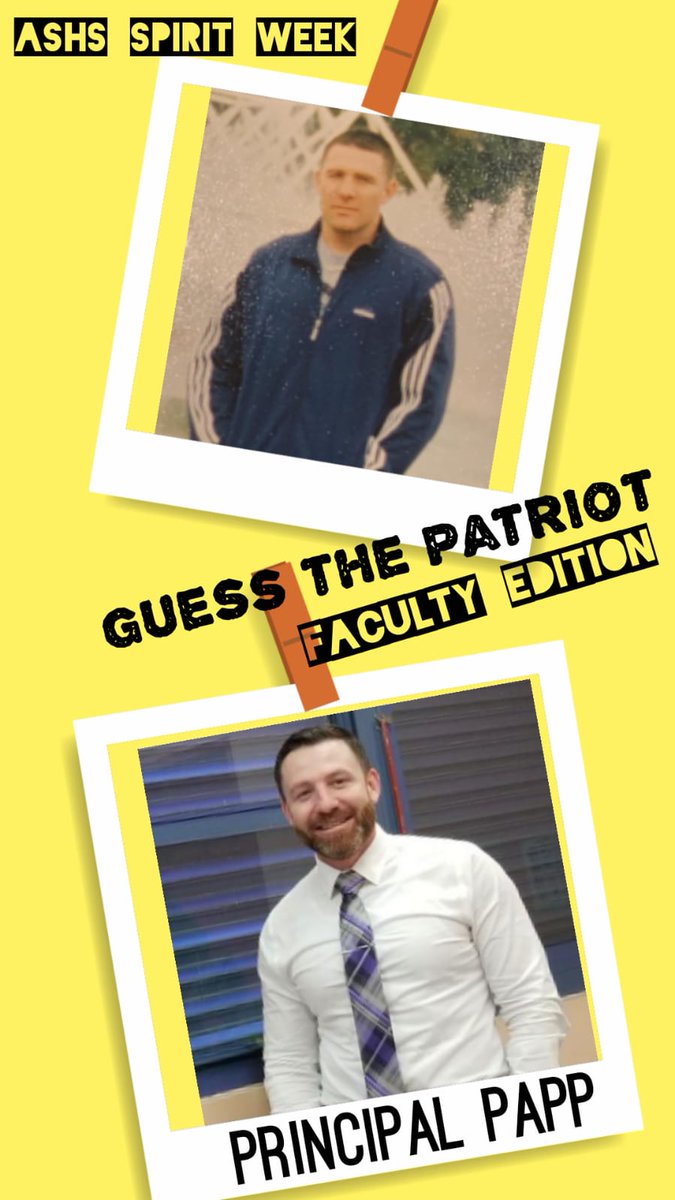 So here are your answers for   #PatriotSpiritWeek game of  #GuessTheFacultyMember  #ThrowbackThursday Edition 1/3