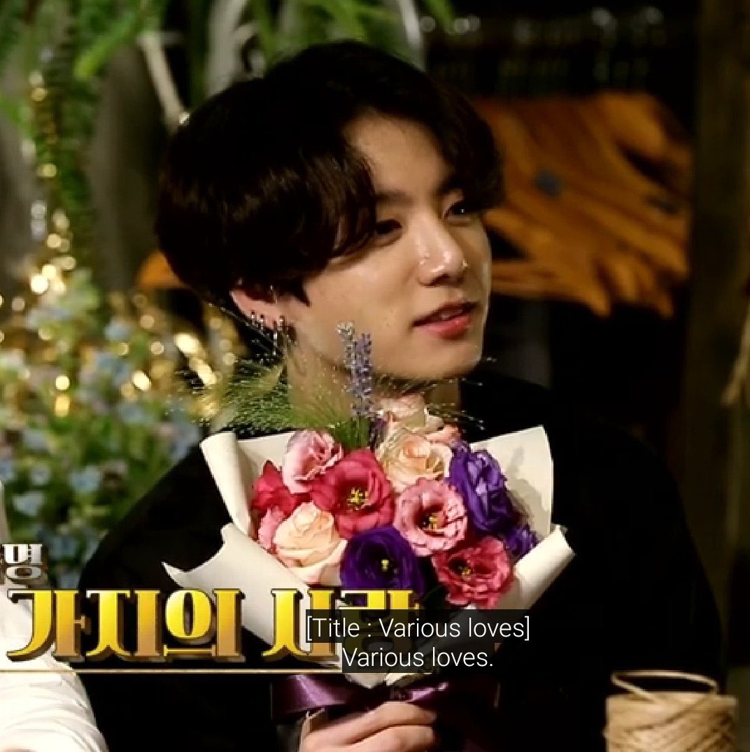 i’ll start with the most recent moment: him naming his bouquet of flowers “various loves” then proceeding to rant about how there’s many types of loves, he’s so 