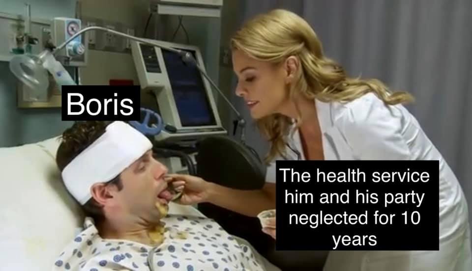 TheRealJamesLM1's tweet photo. @BorisJohnson
 Orite knob end! How about giving some of that money to the nurses and being a good little tory for once? https://t.co/piCjvEujMy