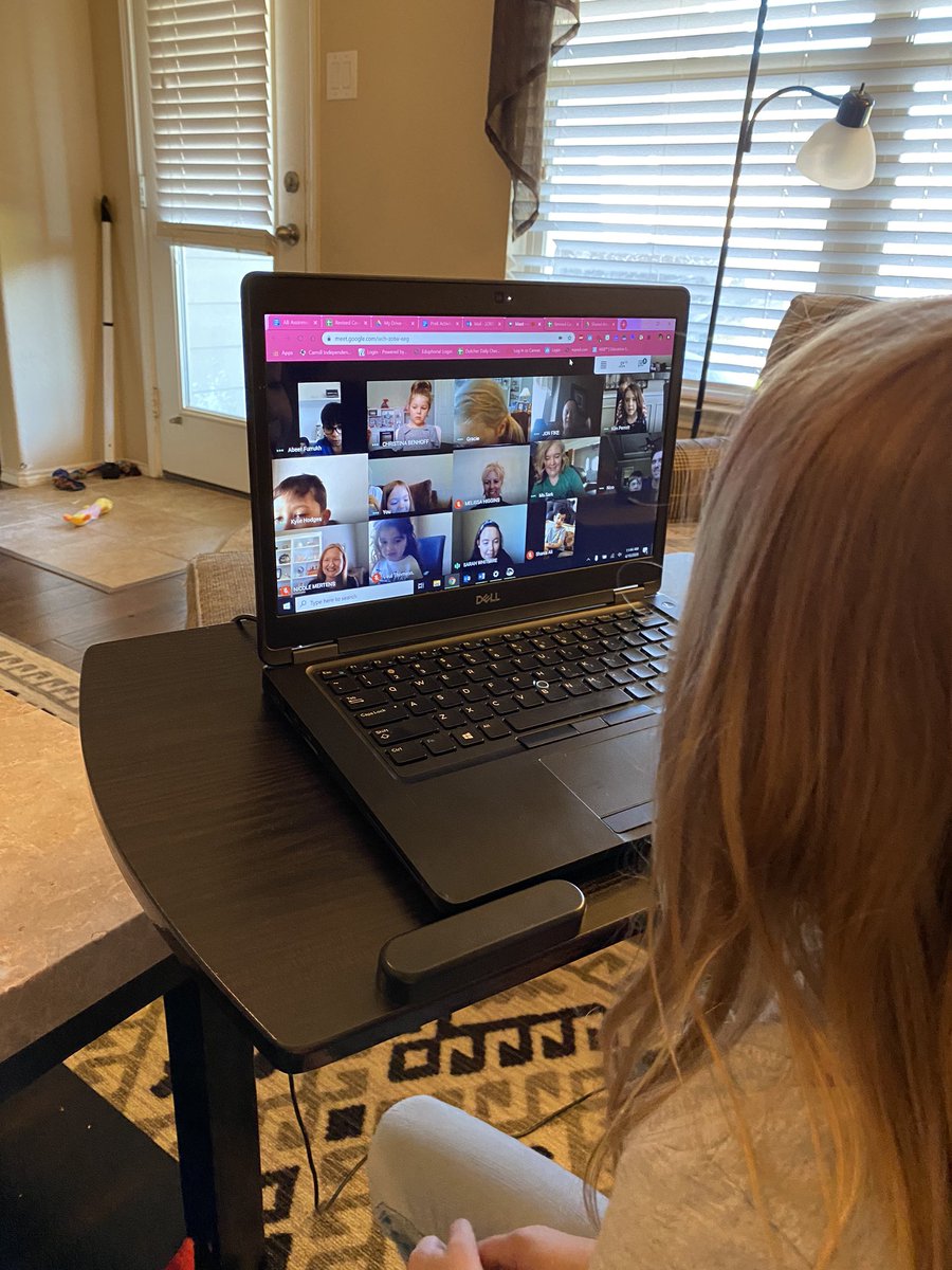 MrsDutcher84's tweet photo. Ry Baby loves her weekly chat with her friends and today she has a special treat! Mr @fikej, @MrsMertensArt, @Melissa1Higgins came on to say hi!! Thank you @mrs_w_oues for setting these chats up!!! https://t.co/d9oFb3vUte
