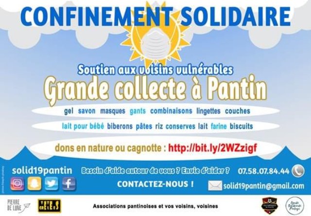 Durant cette période compliquée, le Rop va au soutien!
Nous avons besoin de vous pour continuer les actions de distribution débutées cette semaine via le collectif <a href="/Solid19P/">Solid19_Pantin</a>.
leetchi.com/c/venir-en-aid… 
Pour un don alimentaire:
Où?  Au local 42 avenue Édouard Vaillant! 
#Solidarité