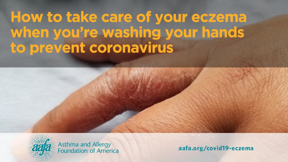 Is your #eczema worse from handwashing to prevent #coronavirus? Answers from a dermatologist on how to protect your hands:  community.aafa.org/blog/eczema-wa…