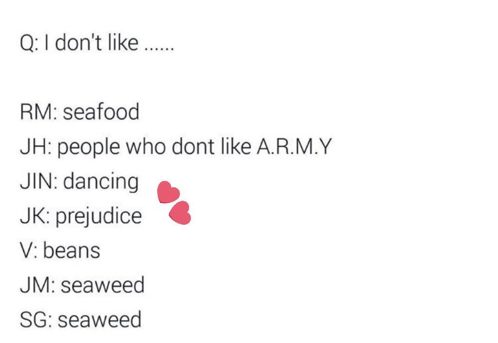 jungkook saying “prejudice” first thing when they were asked what they don’t like, he’s amazing :(