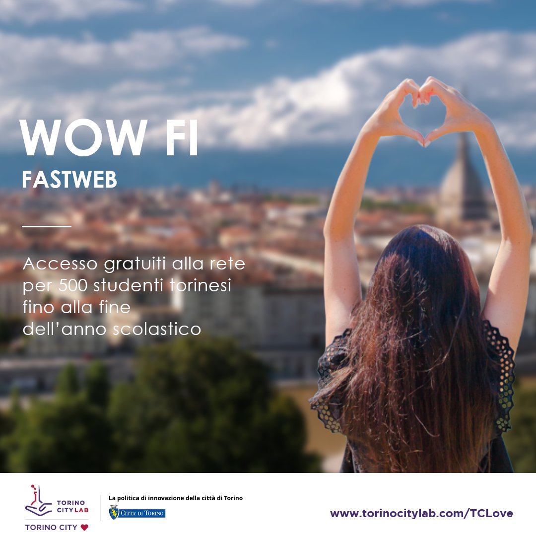 TorinoCityLab's tweet photo. #TorinoCityLove
Grazie a @FASTWEB 500 studenti torinesi potranno accedere gratuitamente da casa propria alla rete #WiFi e accedere alle lezioni online fino al termine dell’anno scolastico.
Consulta la vetrina di tutti i servizi #TCLove:
🌐https://t.co/bB3Wf0jHH8 https://t.co/mru81ilf5b