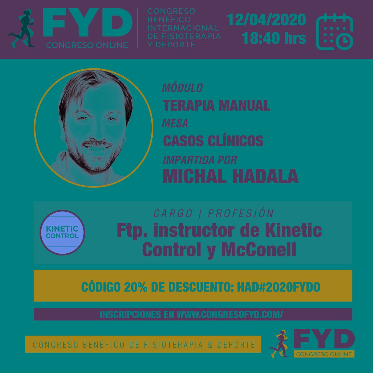 FisioSportsEs's tweet photo. Estamos con series de WEBINARs.
Asi aprovechamos este tiempo al maximo.
Apunta siguiente fecha - 12 de abril a las 18:40 (España)
Estamos con @Fisio_Campus en FYD ONLINE: CONGRESO BENEFICO DE FISIOTERAPIA Y DEPORTE.
#fisioterapia #kineticcontrol #msi #fisioterapiaactiva https://t.co/OoERLlHE0E
